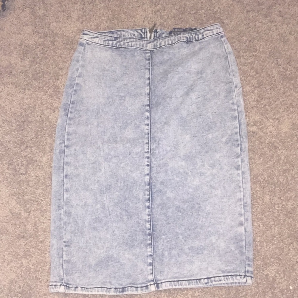 Jean pencil skirt